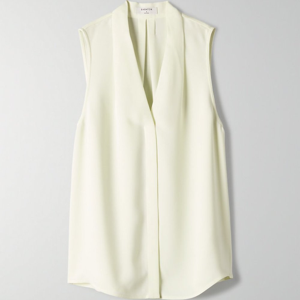 NEW! Aritzia Babaton Sleeveless Power Blouse SizeM
